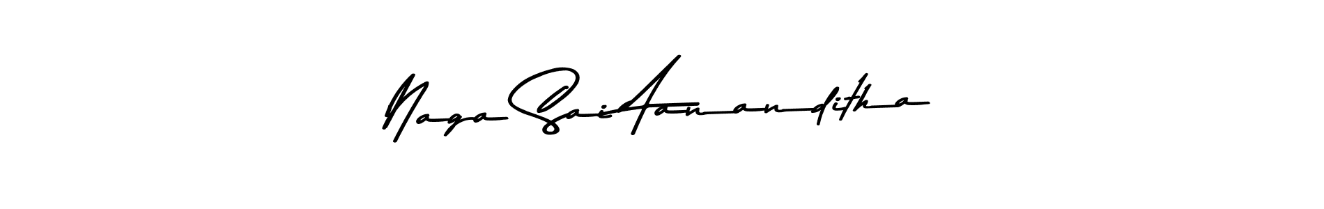 Design your own signature with our free online signature maker. With this signature software, you can create a handwritten (Asem Kandis PERSONAL USE) signature for name Naga Sai Aananditha. Naga Sai Aananditha signature style 9 images and pictures png