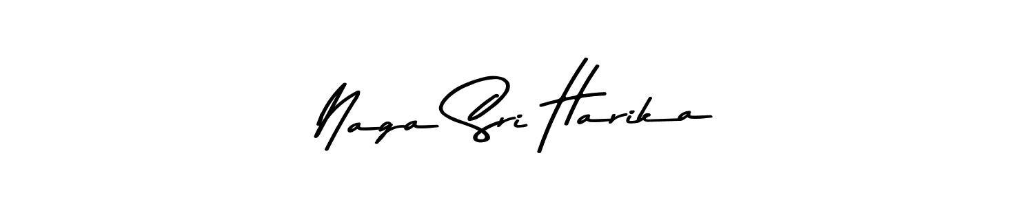 Design your own signature with our free online signature maker. With this signature software, you can create a handwritten (Asem Kandis PERSONAL USE) signature for name Naga Sri Harika. Naga Sri Harika signature style 9 images and pictures png