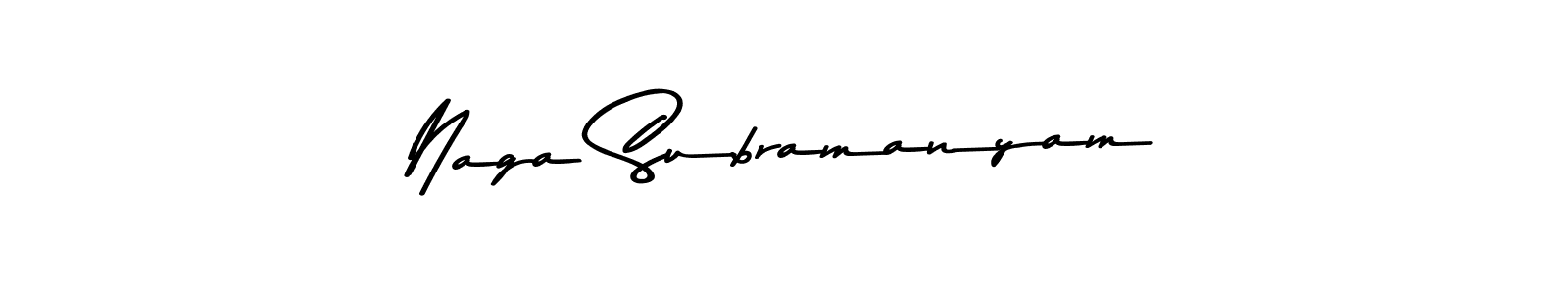Use a signature maker to create a handwritten signature online. With this signature software, you can design (Asem Kandis PERSONAL USE) your own signature for name Naga Subramanyam. Naga Subramanyam signature style 9 images and pictures png