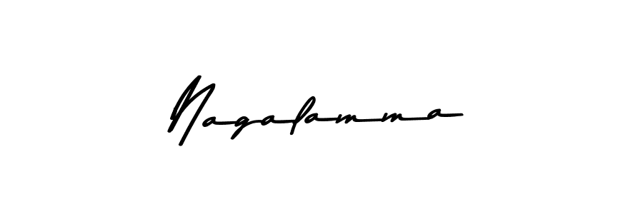 Use a signature maker to create a handwritten signature online. With this signature software, you can design (Asem Kandis PERSONAL USE) your own signature for name Nagalamma. Nagalamma signature style 9 images and pictures png