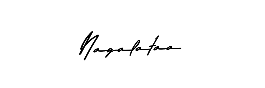 Design your own signature with our free online signature maker. With this signature software, you can create a handwritten (Asem Kandis PERSONAL USE) signature for name Nagalataa. Nagalataa signature style 9 images and pictures png