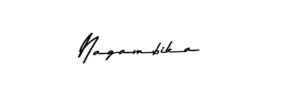 Nagambika stylish signature style. Best Handwritten Sign (Asem Kandis PERSONAL USE) for my name. Handwritten Signature Collection Ideas for my name Nagambika. Nagambika signature style 9 images and pictures png