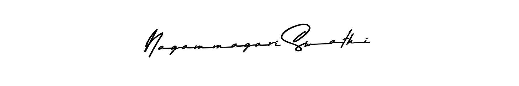The best way (Asem Kandis PERSONAL USE) to make a short signature is to pick only two or three words in your name. The name Nagammagari Swathi include a total of six letters. For converting this name. Nagammagari Swathi signature style 9 images and pictures png
