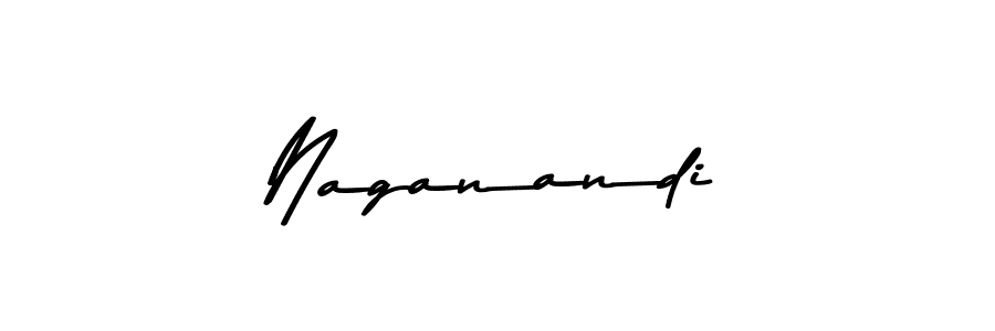 Naganandi stylish signature style. Best Handwritten Sign (Asem Kandis PERSONAL USE) for my name. Handwritten Signature Collection Ideas for my name Naganandi. Naganandi signature style 9 images and pictures png