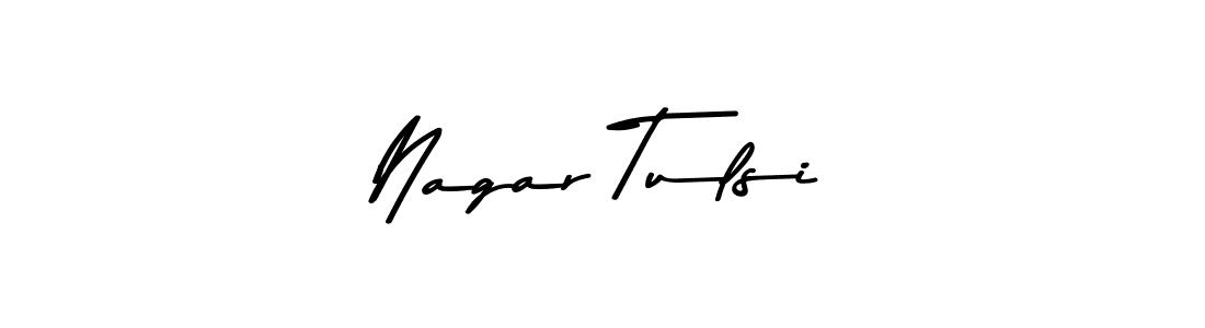 Design your own signature with our free online signature maker. With this signature software, you can create a handwritten (Asem Kandis PERSONAL USE) signature for name Nagar Tulsi. Nagar Tulsi signature style 9 images and pictures png