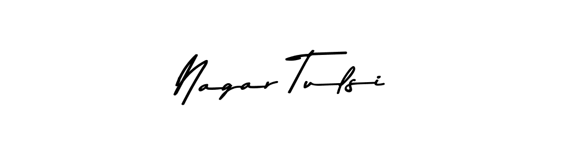 Design your own signature with our free online signature maker. With this signature software, you can create a handwritten (Asem Kandis PERSONAL USE) signature for name Nagar Tulsi. Nagar Tulsi signature style 9 images and pictures png