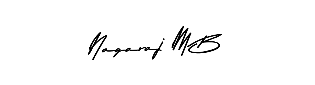 Create a beautiful signature design for name Nagaraj M B. With this signature (Asem Kandis PERSONAL USE) fonts, you can make a handwritten signature for free. Nagaraj M B signature style 9 images and pictures png