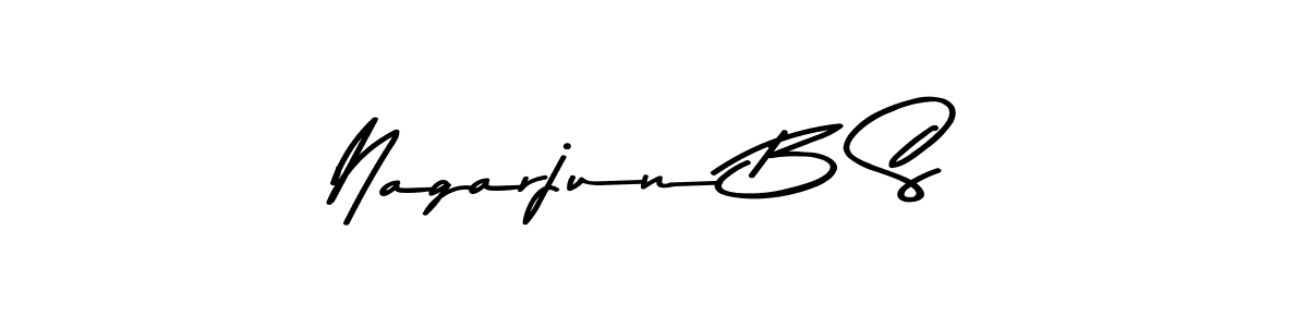 Nagarjun B S stylish signature style. Best Handwritten Sign (Asem Kandis PERSONAL USE) for my name. Handwritten Signature Collection Ideas for my name Nagarjun B S. Nagarjun B S signature style 9 images and pictures png