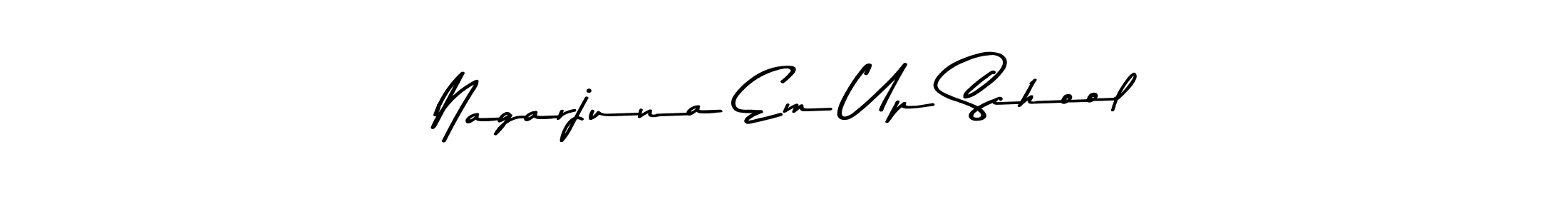 Create a beautiful signature design for name Nagarjuna Em Up School. With this signature (Asem Kandis PERSONAL USE) fonts, you can make a handwritten signature for free. Nagarjuna Em Up School signature style 9 images and pictures png