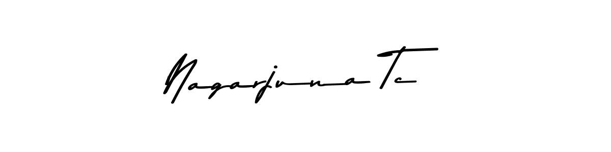 Create a beautiful signature design for name Nagarjuna Tc. With this signature (Asem Kandis PERSONAL USE) fonts, you can make a handwritten signature for free. Nagarjuna Tc signature style 9 images and pictures png