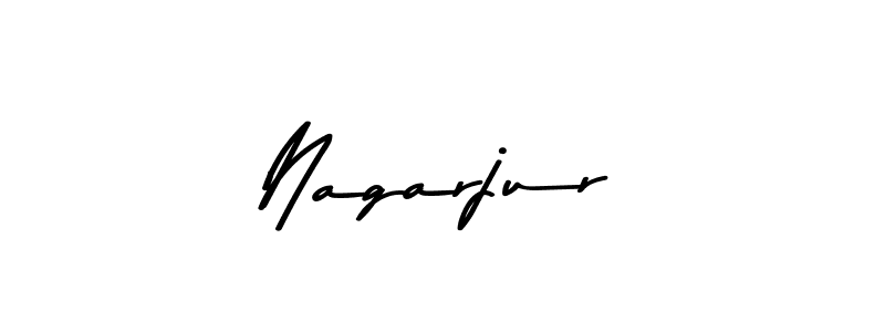 How to make Nagarjur name signature. Use Asem Kandis PERSONAL USE style for creating short signs online. This is the latest handwritten sign. Nagarjur signature style 9 images and pictures png