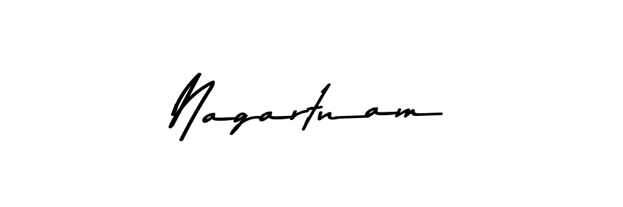 Use a signature maker to create a handwritten signature online. With this signature software, you can design (Asem Kandis PERSONAL USE) your own signature for name Nagartnam. Nagartnam signature style 9 images and pictures png