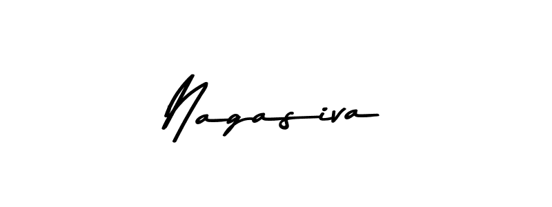 How to make Nagasiva name signature. Use Asem Kandis PERSONAL USE style for creating short signs online. This is the latest handwritten sign. Nagasiva signature style 9 images and pictures png