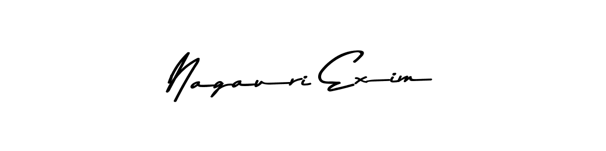 The best way (Asem Kandis PERSONAL USE) to make a short signature is to pick only two or three words in your name. The name Nagauri Exim include a total of six letters. For converting this name. Nagauri Exim signature style 9 images and pictures png