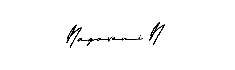 Also You can easily find your signature by using the search form. We will create Nagaveni N name handwritten signature images for you free of cost using Asem Kandis PERSONAL USE sign style. Nagaveni N signature style 9 images and pictures png