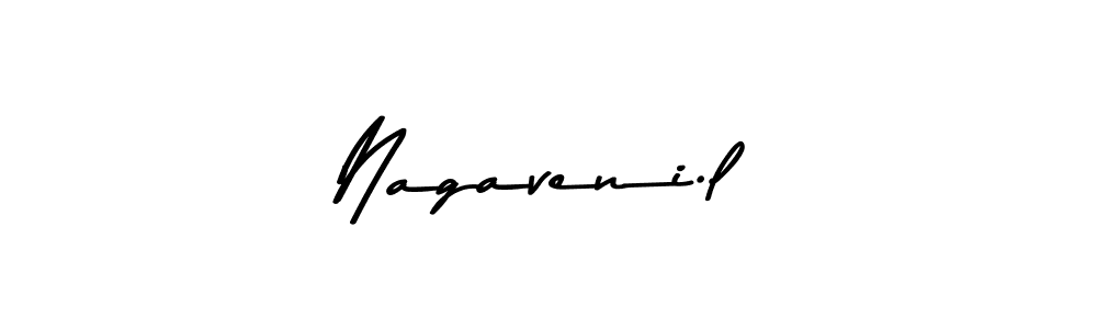Design your own signature with our free online signature maker. With this signature software, you can create a handwritten (Asem Kandis PERSONAL USE) signature for name Nagaveni.l. Nagaveni.l signature style 9 images and pictures png