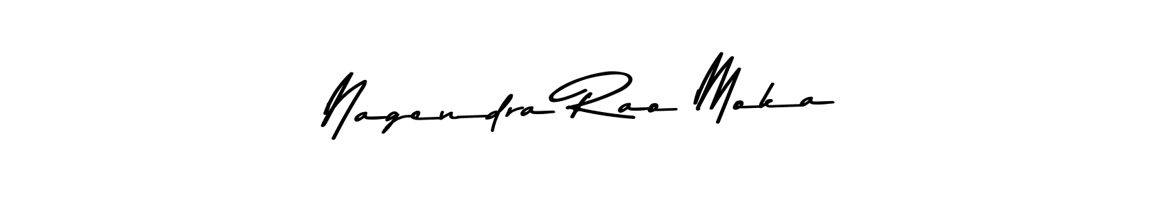 Make a beautiful signature design for name Nagendra Rao Moka. With this signature (Asem Kandis PERSONAL USE) style, you can create a handwritten signature for free. Nagendra Rao Moka signature style 9 images and pictures png