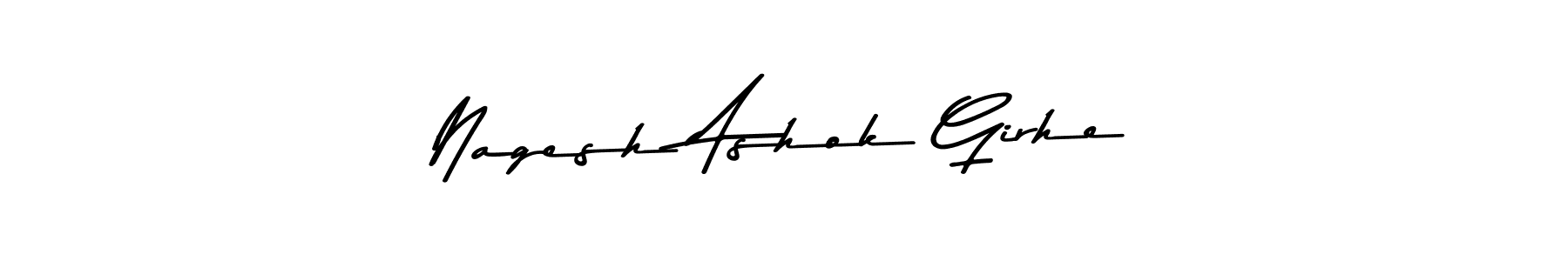 You can use this online signature creator to create a handwritten signature for the name Nagesh Ashok Girhe. This is the best online autograph maker. Nagesh Ashok Girhe signature style 9 images and pictures png