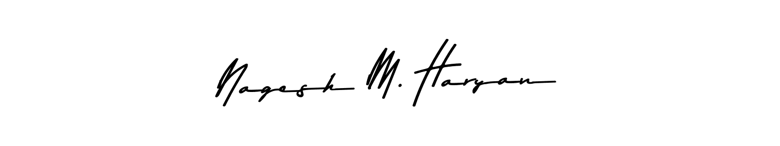 Use a signature maker to create a handwritten signature online. With this signature software, you can design (Asem Kandis PERSONAL USE) your own signature for name Nagesh M. Haryan. Nagesh M. Haryan signature style 9 images and pictures png