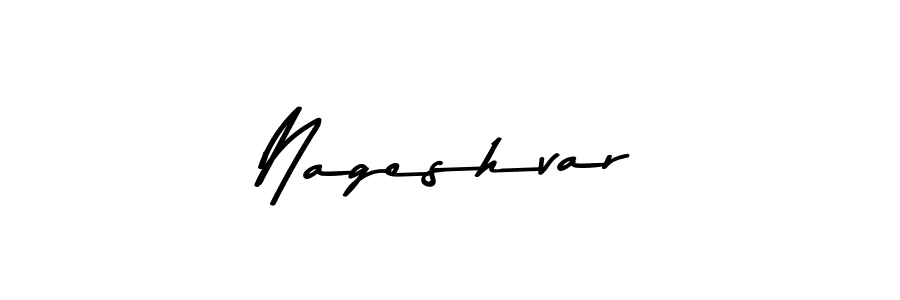 Create a beautiful signature design for name Nageshvar. With this signature (Asem Kandis PERSONAL USE) fonts, you can make a handwritten signature for free. Nageshvar signature style 9 images and pictures png