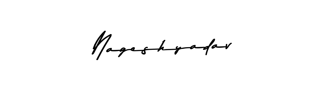 Similarly Asem Kandis PERSONAL USE is the best handwritten signature design. Signature creator online .You can use it as an online autograph creator for name Nageshyadav. Nageshyadav signature style 9 images and pictures png