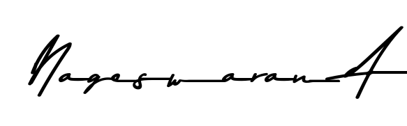 Designed for modern professionals: Nageswaran A name signature crafted with Asem Kandis PERSONAL USE script. Ready for digital PDF workflows. Nageswaran A signature style 9 images and pictures png