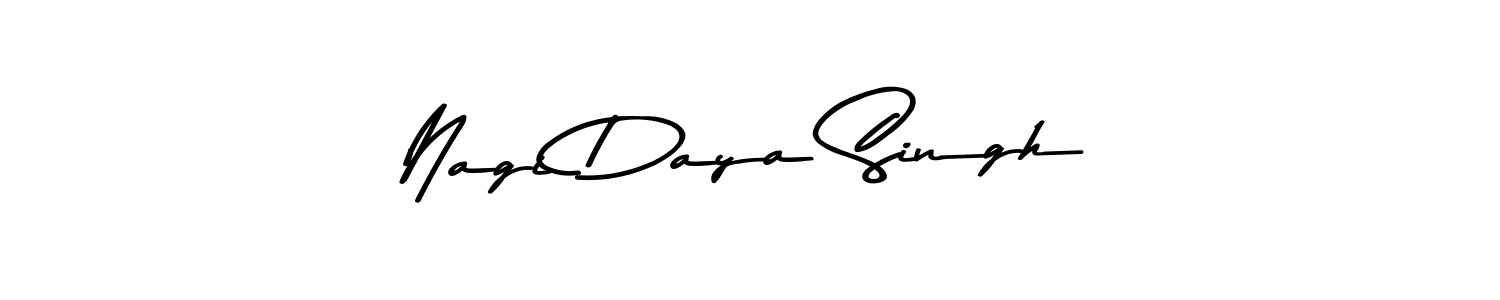 Design your own signature with our free online signature maker. With this signature software, you can create a handwritten (Asem Kandis PERSONAL USE) signature for name Nagi Daya Singh. Nagi Daya Singh signature style 9 images and pictures png