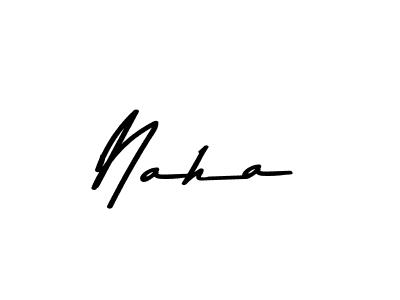 Use a signature maker to create a handwritten signature online. With this signature software, you can design (Asem Kandis PERSONAL USE) your own signature for name Naha. Naha signature style 9 images and pictures png