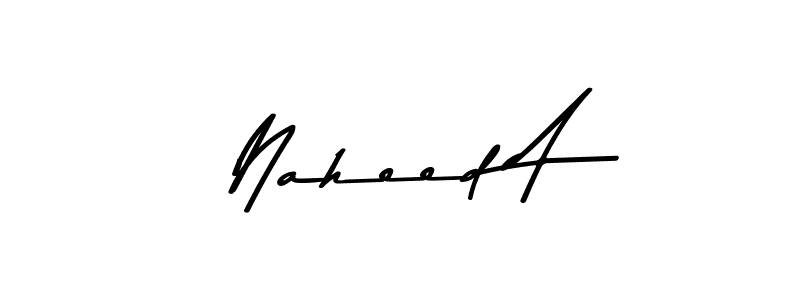 How to make Naheed A signature? Asem Kandis PERSONAL USE is a professional autograph style. Create handwritten signature for Naheed A name. Naheed A signature style 9 images and pictures png
