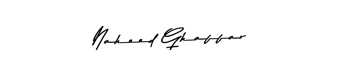 Use a signature maker to create a handwritten signature online. With this signature software, you can design (Asem Kandis PERSONAL USE) your own signature for name Naheed Ghaffar. Naheed Ghaffar signature style 9 images and pictures png