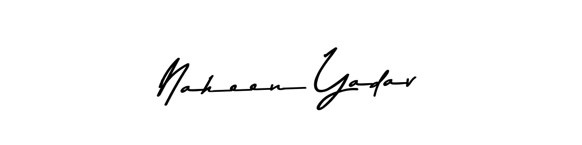 Design your own signature with our free online signature maker. With this signature software, you can create a handwritten (Asem Kandis PERSONAL USE) signature for name Naheen Yadav. Naheen Yadav signature style 9 images and pictures png