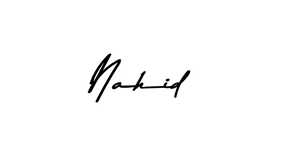Use a signature maker to create a handwritten signature online. With this signature software, you can design (Asem Kandis PERSONAL USE) your own signature for name Nahid . Nahid  signature style 9 images and pictures png