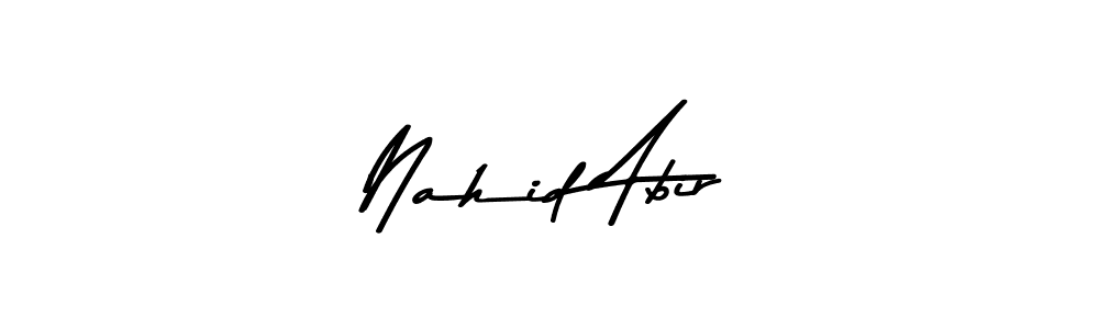 Create a beautiful signature design for name Nahid Abir. With this signature (Asem Kandis PERSONAL USE) fonts, you can make a handwritten signature for free. Nahid Abir signature style 9 images and pictures png