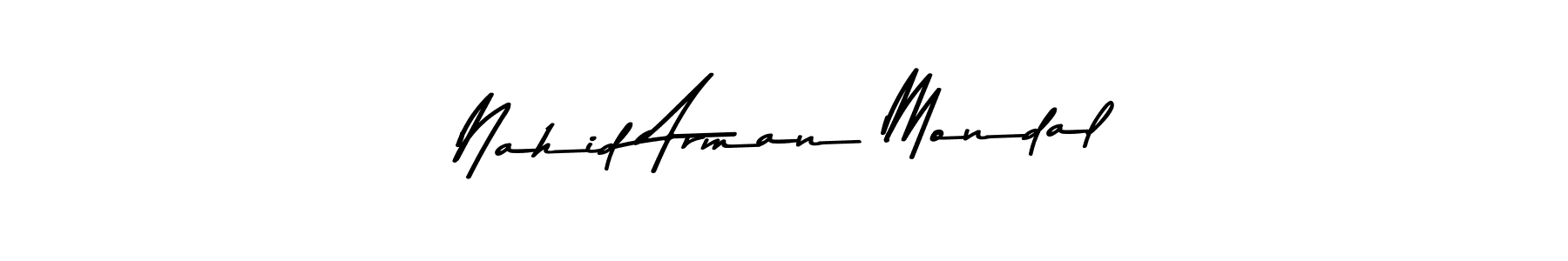It looks lik you need a new signature style for name Nahid Arman Mondal. Design unique handwritten (Asem Kandis PERSONAL USE) signature with our free signature maker in just a few clicks. Nahid Arman Mondal signature style 9 images and pictures png