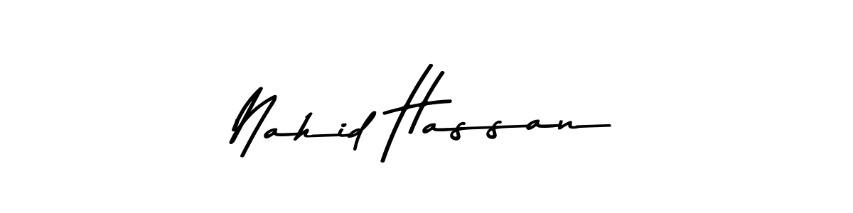 Nahid Hassan stylish signature style. Best Handwritten Sign (Asem Kandis PERSONAL USE) for my name. Handwritten Signature Collection Ideas for my name Nahid Hassan. Nahid Hassan signature style 9 images and pictures png