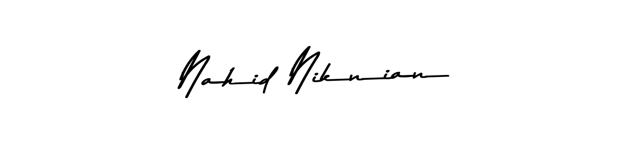 Here are the top 10 professional signature styles for the name Nahid Niknian. These are the best autograph styles you can use for your name. Nahid Niknian signature style 9 images and pictures png