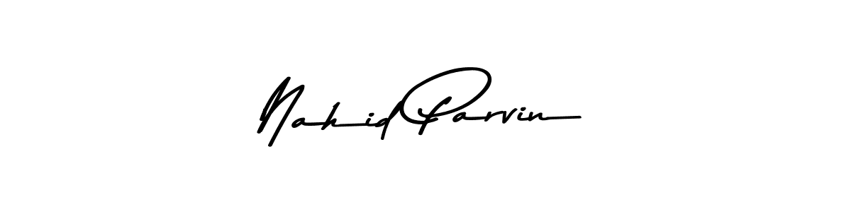 if you are searching for the best signature style for your name Nahid Parvin. so please give up your signature search. here we have designed multiple signature styles  using Asem Kandis PERSONAL USE. Nahid Parvin signature style 9 images and pictures png