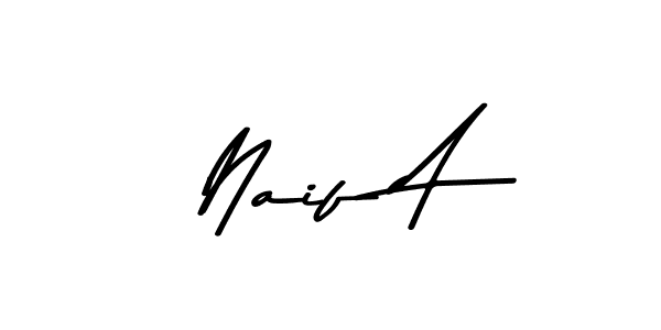 Make a beautiful signature design for name Naif A. With this signature (Asem Kandis PERSONAL USE) style, you can create a handwritten signature for free. Naif A signature style 9 images and pictures png