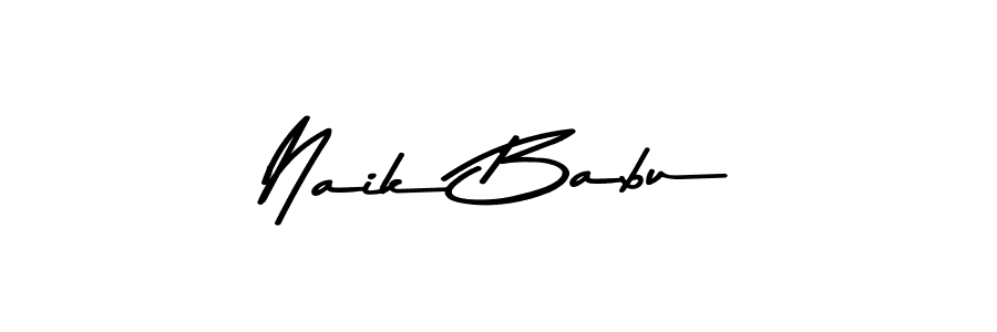 How to make Naik Babu name signature. Use Asem Kandis PERSONAL USE style for creating short signs online. This is the latest handwritten sign. Naik Babu signature style 9 images and pictures png