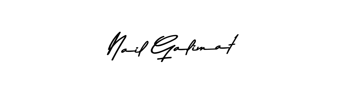 Use a signature maker to create a handwritten signature online. With this signature software, you can design (Asem Kandis PERSONAL USE) your own signature for name Nail Galimat. Nail Galimat signature style 9 images and pictures png