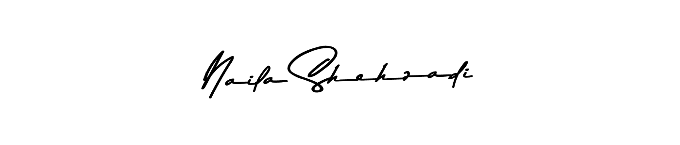 Create a beautiful signature design for name Naila Shehzadi. With this signature (Asem Kandis PERSONAL USE) fonts, you can make a handwritten signature for free. Naila Shehzadi signature style 9 images and pictures png