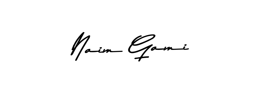 The best way (Asem Kandis PERSONAL USE) to make a short signature is to pick only two or three words in your name. The name Naim Gami include a total of six letters. For converting this name. Naim Gami signature style 9 images and pictures png