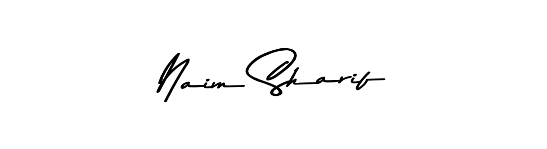 Make a beautiful signature design for name Naim Sharif. With this signature (Asem Kandis PERSONAL USE) style, you can create a handwritten signature for free. Naim Sharif signature style 9 images and pictures png