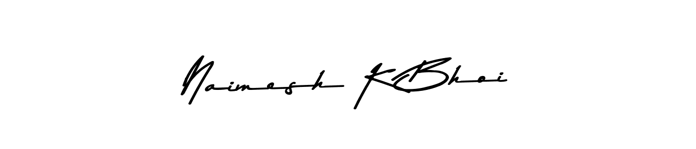 You should practise on your own different ways (Asem Kandis PERSONAL USE) to write your name (Naimesh K Bhoi) in signature. don't let someone else do it for you. Naimesh K Bhoi signature style 9 images and pictures png