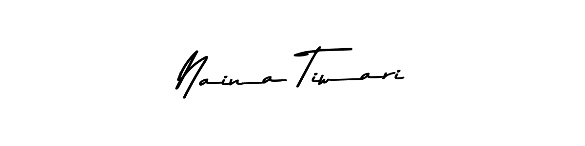 Create a beautiful signature design for name Naina Tiwari. With this signature (Asem Kandis PERSONAL USE) fonts, you can make a handwritten signature for free. Naina Tiwari signature style 9 images and pictures png