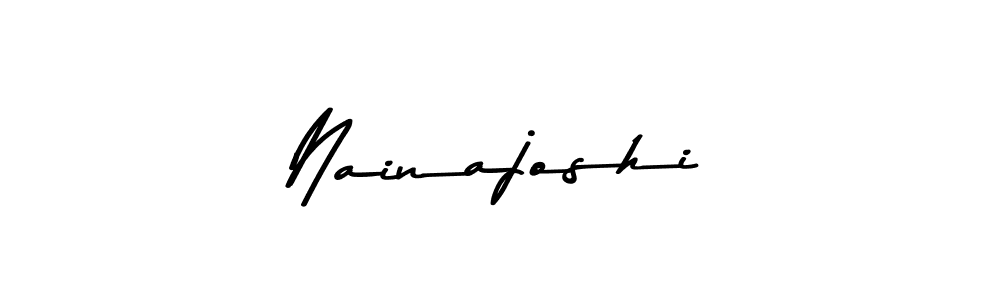 Design your own signature with our free online signature maker. With this signature software, you can create a handwritten (Asem Kandis PERSONAL USE) signature for name Nainajoshi. Nainajoshi signature style 9 images and pictures png
