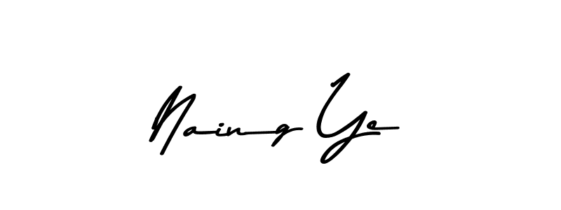 Create a beautiful signature design for name Naing Ye. With this signature (Asem Kandis PERSONAL USE) fonts, you can make a handwritten signature for free. Naing Ye signature style 9 images and pictures png