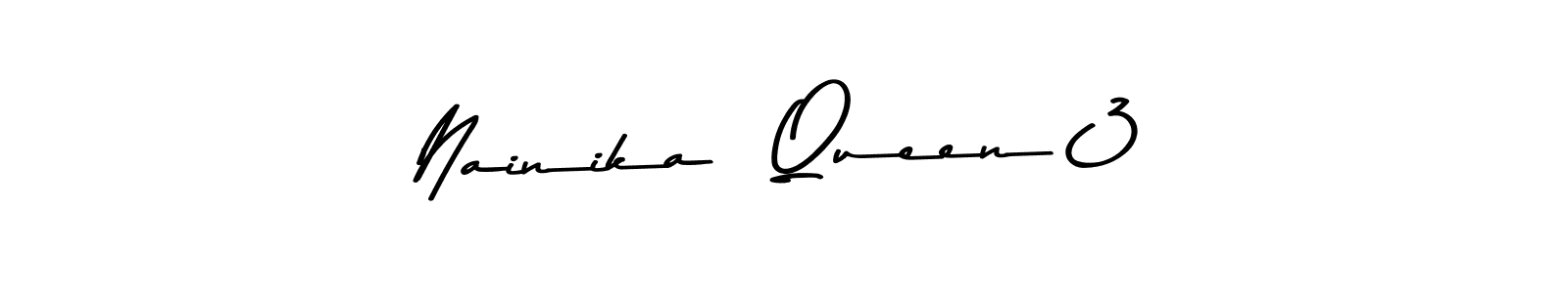 Similarly Asem Kandis PERSONAL USE is the best handwritten signature design. Signature creator online .You can use it as an online autograph creator for name Nainika  Queen 3. Nainika  Queen 3 signature style 9 images and pictures png