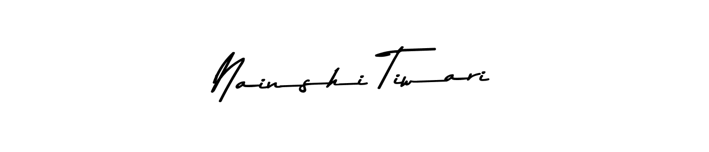 Similarly Asem Kandis PERSONAL USE is the best handwritten signature design. Signature creator online .You can use it as an online autograph creator for name Nainshi Tiwari. Nainshi Tiwari signature style 9 images and pictures png