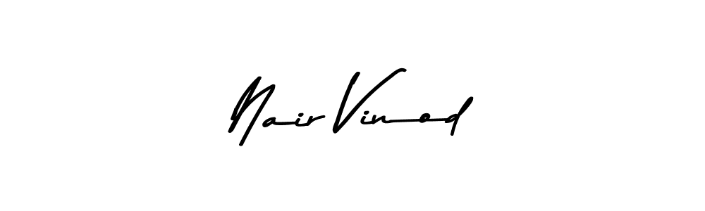 Asem Kandis PERSONAL USE is a professional signature style that is perfect for those who want to add a touch of class to their signature. It is also a great choice for those who want to make their signature more unique. Get Nair Vinod name to fancy signature for free. Nair Vinod signature style 9 images and pictures png